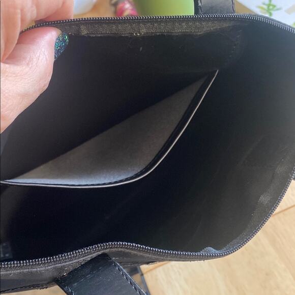 Lamarthe Paris Black Nylon and Leather Tote Bag - Picture 9 of 11